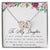 To My Daughter Interlocking Hearts Necklace Message Card