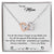To My Mom Necklace Interlocking Hearts Necklace