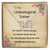 Unbiological Sister Interlocking Necklace Interlocking Hearts Necklace