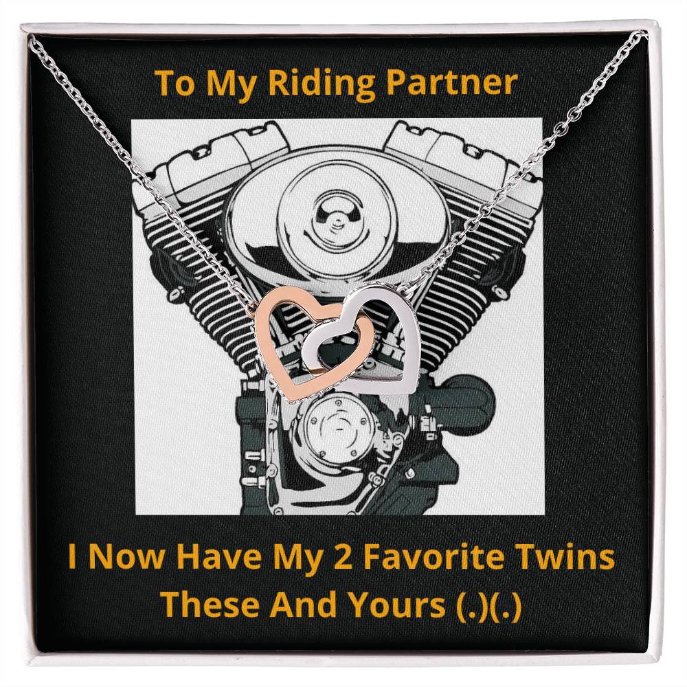 My Riding Partner Interlocked Hearts Necklace Interlocking Hearts Necklace