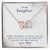 To My Daughter Necklace From Mom Interlocking Hearts Necklace