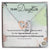 To My Daughter Interlocking Hearts Necklace Message Card