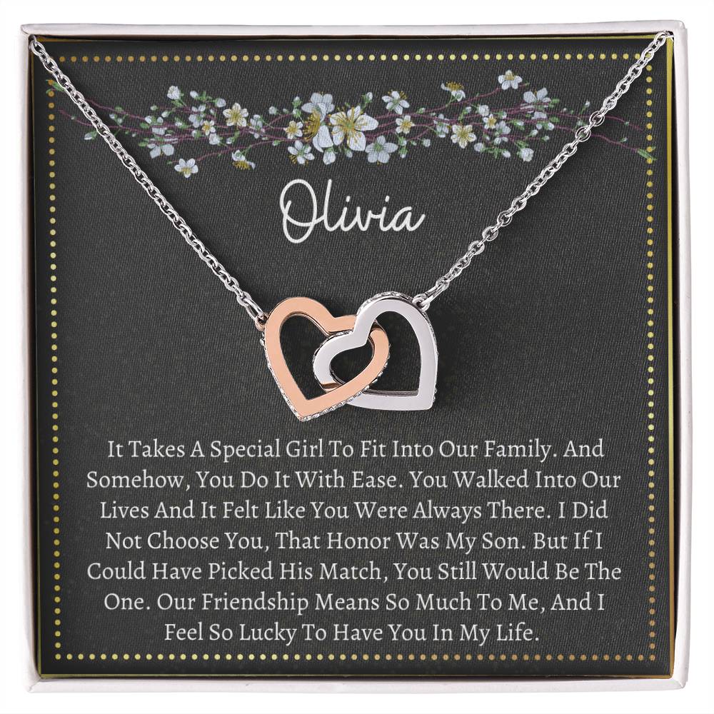 Interlocking Necklace Son&#39;S Girlfriend Interlocking Hearts Necklace