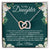 Gift For Daughter From Mom Interlocking Hearts Necklace
