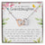 To My Beautiful Granddaughter Interlocking Hearts Necklace Message Card