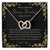 Wherever This Journey Takes Us - Black Interlocking Hearts Necklace