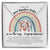 Rainbow Baby Necklace Interlocking Hearts Necklace