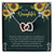 To My Beautiful Daughter - The Stunning Interlocking Hearts Necklace