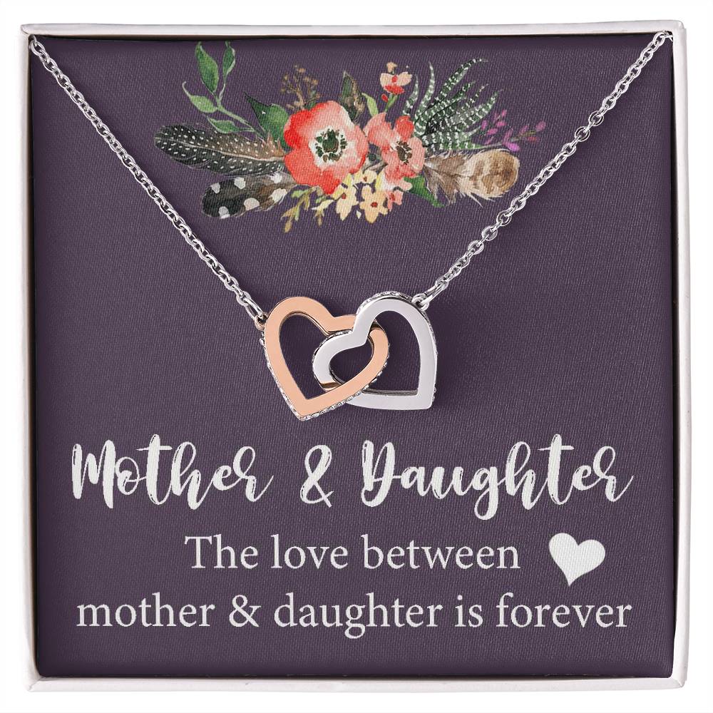Mother Daughter Gift Necklace Mother&#39;S Day Gift Mother&#39;S Day Necklace Gifts For Mom Interlocking Hearts Necklace