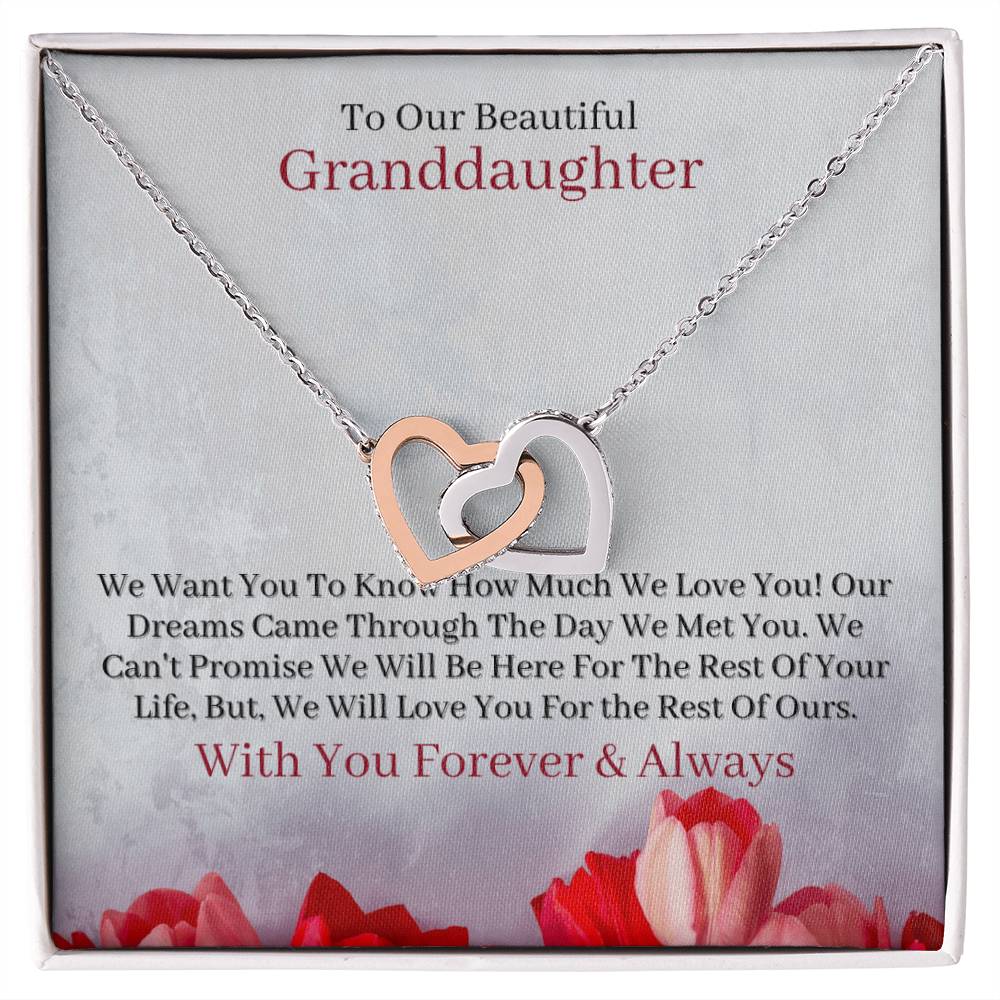 The Perfect Gift For Your Granddaughter. Interlocking Hearts Necklace