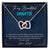 Special Gift For Daughter From Dad Interlocking Hearts Necklace