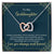 To My Goddaughter Gift - Nobody Can Replace My Granddaughter Heart Necklace Interlocking Hearts Necklace
