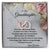 To My Granddaughter Interlocking Hearts Necklace