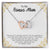 To My Bonus Mom - Interlocking Hearts Premium Lovecube Interlocking Hearts Necklace