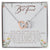 To My Best Friend Interlocking Hearts Necklace Message Card