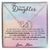To My Daughter - Straighten Your Crown - Unique Heart Binding Necklace Gift Set Interlocking Hearts Necklace