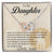 To My Daughter - You Can Never Lose - Necklace Interlocking Hearts Necklace