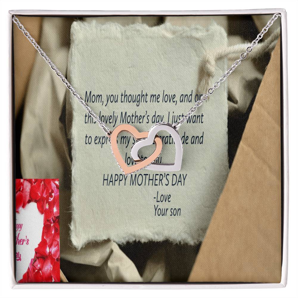 Happy Mother'S Dayike Mens Production Interlocking Hearts Necklace