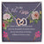 To My Wife - Mind Heart Stay - Necklace Interlocking Hearts Necklace