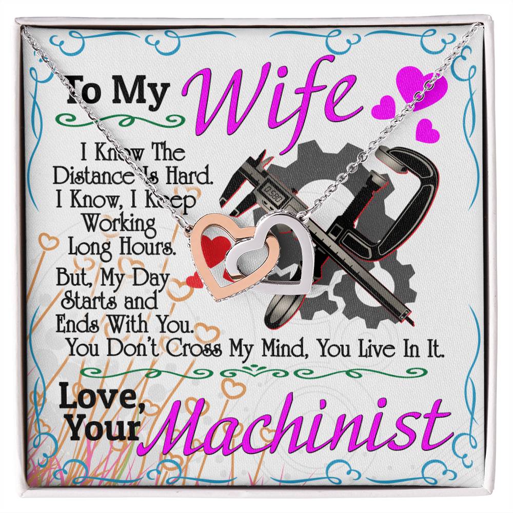Machinist&#39;S Wife - Interlocking Heart Necklace Interlocking Hearts Necklace