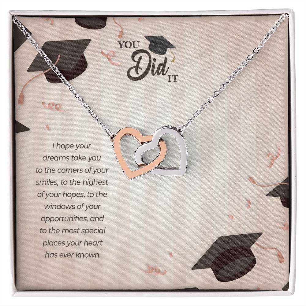 Taking You To Your Dreams - Interlocking Hearts Necklace