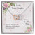 Bonus Daughter From Bonus Mom No Dna But You Have My Heart Interlocking Hearts Necklace