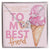 Best Friends And Ice Cream Interlocking Hearts Necklace