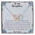 To My Daughter. Through Thick And Thin - Love Dad Interlocking Hearts Necklace