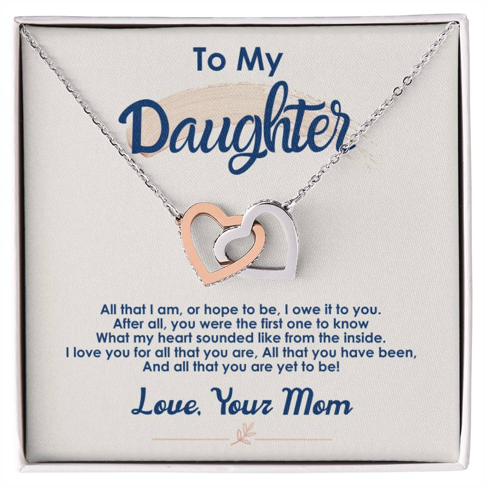 Collection Daughter - You Were The First One - Interlocking Hearts Necklace