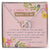 Mama To Be Interlocking Hearts Necklace Pink Floral Baby Shower