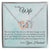 To My Wife - I'M Proud To Be Your Husband - Interlocking Heart Necklace Interlocking Hearts Necklace