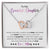 My Daughter - I Adore Your Smile Interlocking Hearts Necklace