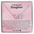 To My Daughter - You’Re My Sunshine- Interlocking Necklace Interlocking Hearts Necklace
