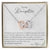 To My Daughter My Love For You Is Endless You Can Always Count On Me To Conquer Interlocking Hearts Necklace