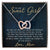 To My Daughter - Unique Heart Bonding Necklace Gift Set Interlocking Hearts Necklace