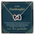 Nobody Can Replace My Granddaughter Heart Necklace Interlocking Hearts Necklace