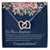 On Your Baptism Congratulations Interlocked Hearts Necklace Interlocking Hearts Necklace