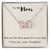 To My Mother - The Best One I'Ve Ever Had - Necklace With Message Card Interlocking Hearts Necklace