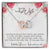 To My Wife - Your Naughty Lover Interlocking Hearts Necklace