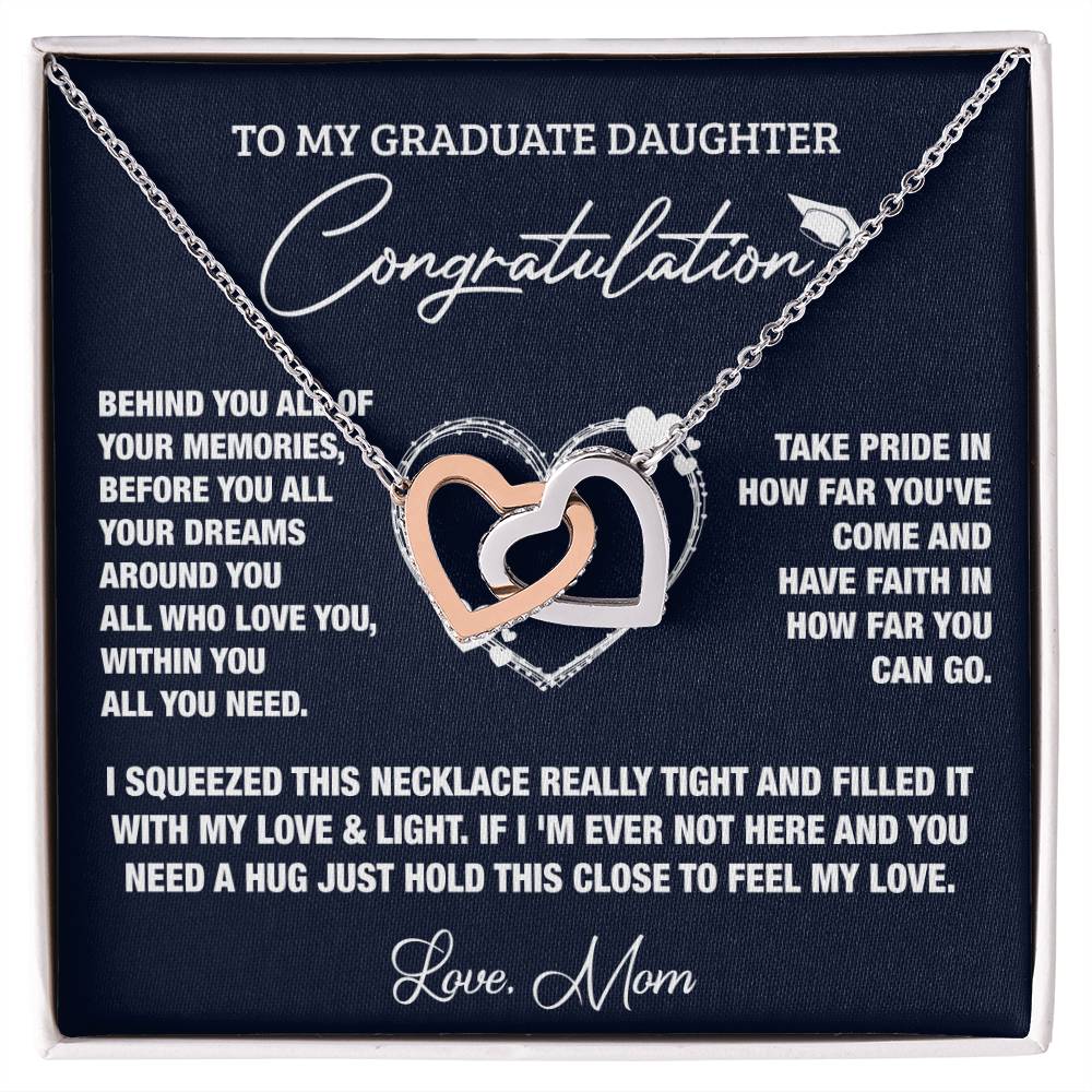 All Of Your Memories Interlocking Hearts Necklace