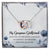 My Gorgeous Girlfriend Interlocking Hearts Necklace Message Card