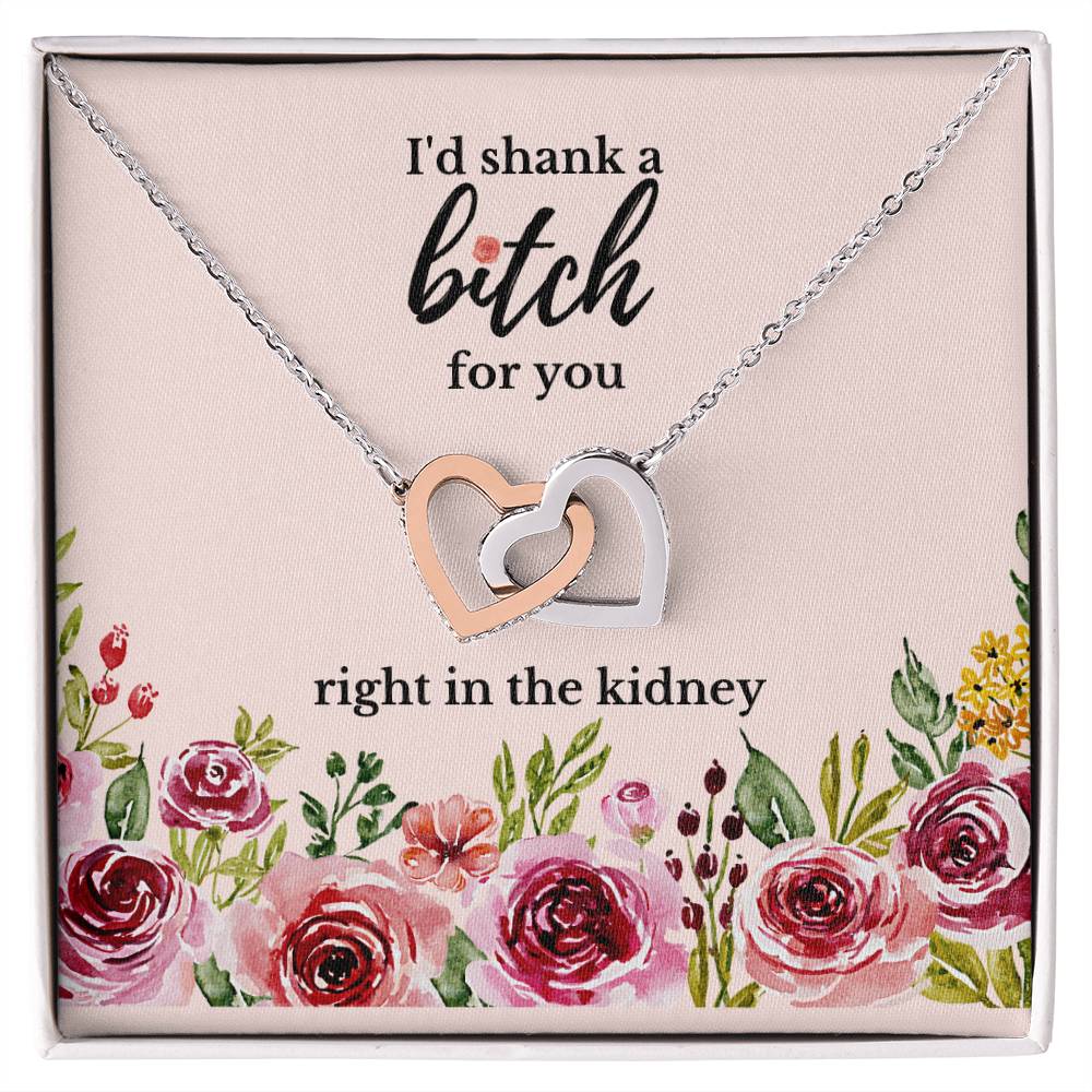 Best Friend Gift Sister Birthday Gift Funny Gift For Friend Birthday Gift For Best Friend Sister Gift Interlocking Hearts Necklace