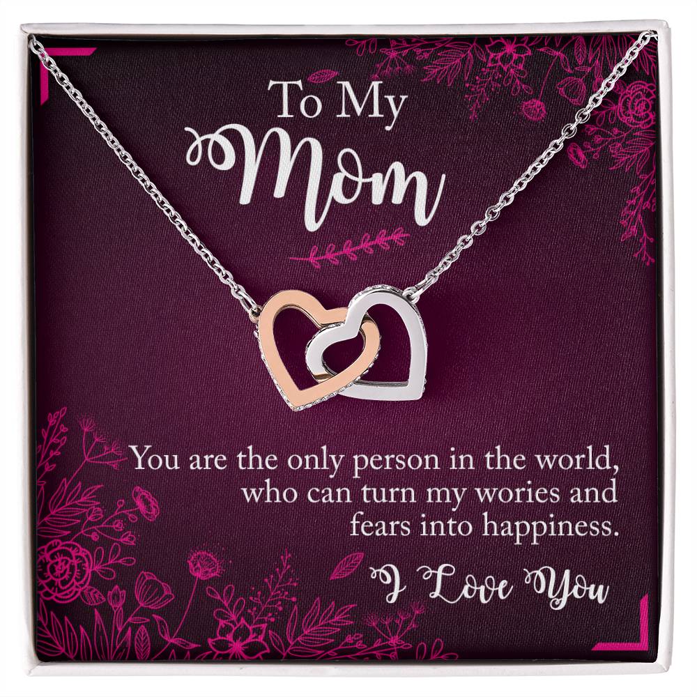 Interlocked Heart Neckless - Mother'S Day Interlocking Hearts Necklace