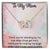 To My Mom Interlocking Hearts Necklace Message Card