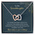 To My Granddaughter Two Hearts Unite As One Necklace Interlocking Hearts Necklace