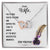 To My Wife Interlocking Hearts Necklace