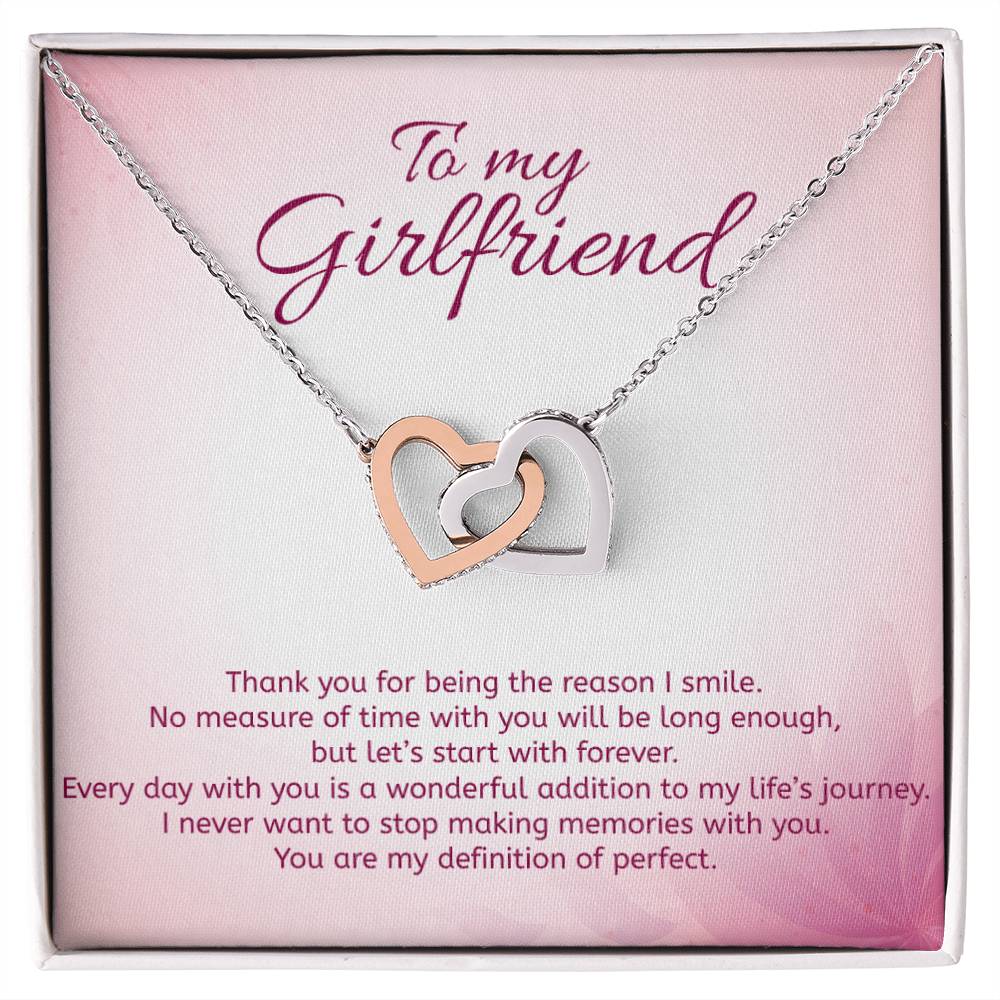 Interlocking Hearts Necklace For Your Girl