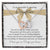 To My Beautiful Daughter 2 Hearts - Exclusive Offer Ribbon Interlocking Hearts Necklace