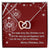 Merry Christmas Gift Interlocked Cubic Zirconia Stones Pendant For Love Interlocking Hearts Necklace