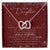 To My Daughter Interlocking Hearts Necklace Message Card